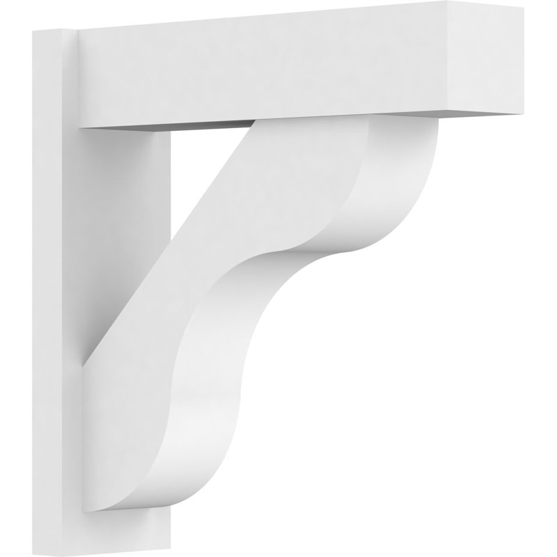 Persienne en PVC de qualité architecturale avec extrémités en bloc Carmel, L 7 po, H 24 po x P 24 po