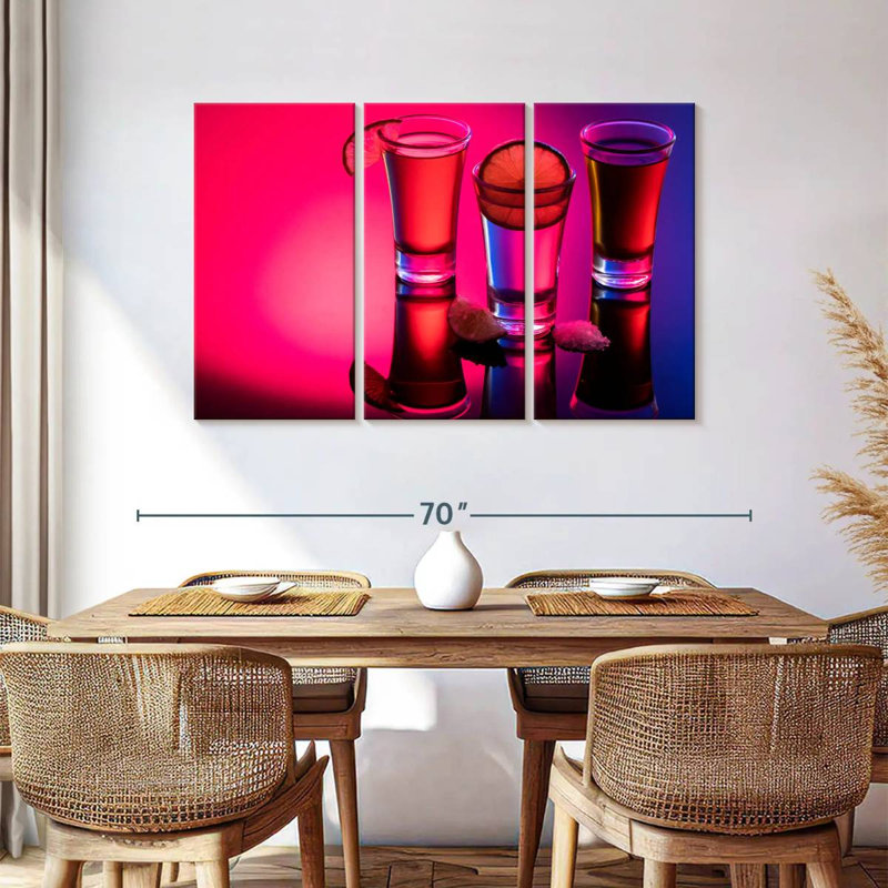 Yarlin Tequila Shots Reflection, 36" H x 57" W
