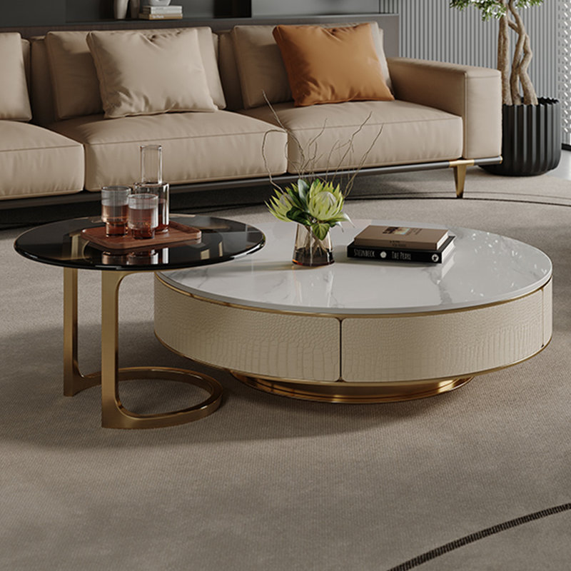 Nesting Coffee Table, 13"H x 35.43"L x 35.43"W