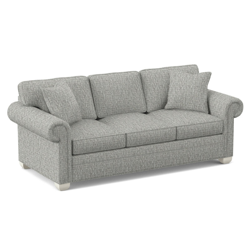 Main Street Upholstered 85'' Sleeper Sofa, Tarbee Dove, Wrenn