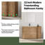 Meuble-lavabo simple 52 po avec comptoir en céramique 52 po-1476474045