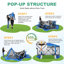 Pavillon de jardin avec moustiquaire pour le camping, pièce moustiquaire 12 x 12-106632274