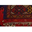 Tapis en laine bleu marine/rouge 4 pi 6 po x 5 pi 10 po one-of-kind-noué la main Diana