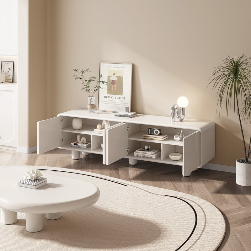 Ivy Bronx Modern TV Stand Cabinet - 4 Doors