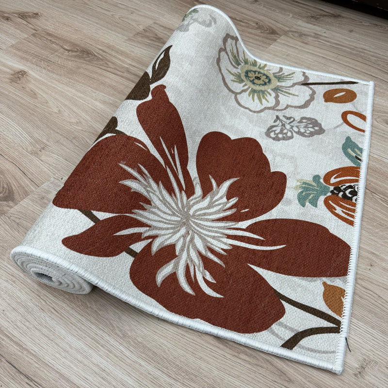 Tapis antidérapant sur mesure à motif de fleurs hawaïennes par Feet, Tapis de couloir 2 pi 2 po x 5 pi