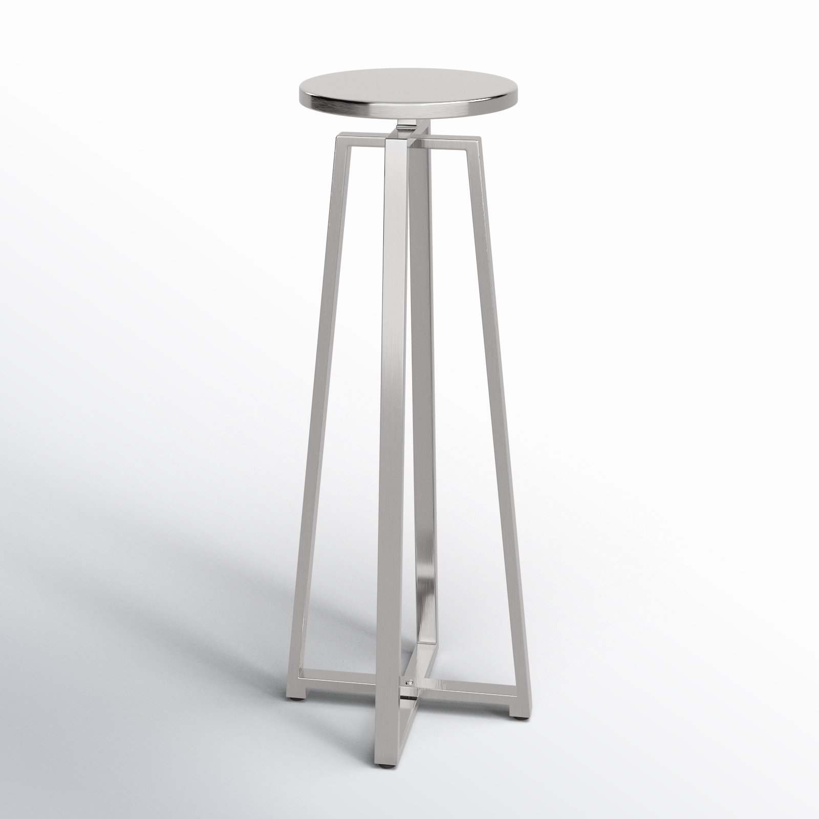 Chris End Table, Silver