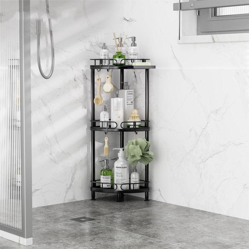 Stainless Steel Shower Caddy, Black
