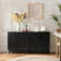 Ensemble de 2 armoires d'appoint 2 portes Maraiah
