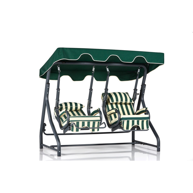 Atlante 2 Person Metal and Cushions Porch Swing