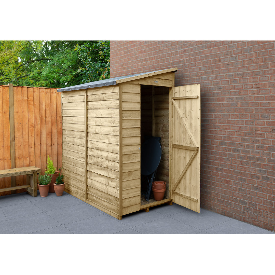 3ft. W x 5ft. D Solid Wood Garden Shed