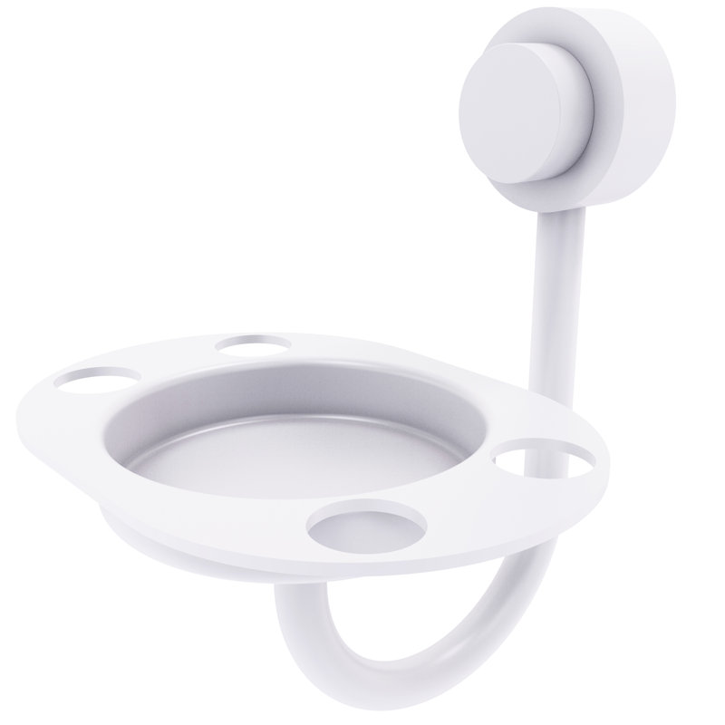 Porte-brosse à dents et gobelet Venus, Blanc mat