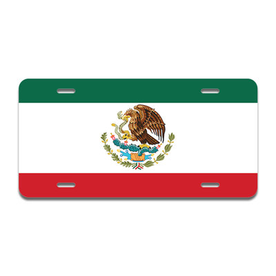 Cadre en aluminium drapeau mexicain