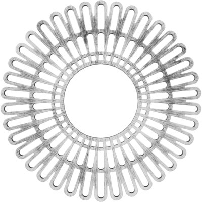 Médaillon de plafond en PVC de qualité architecturale de 22 po x P 8 po x P 1/8 po x P 3/4 po