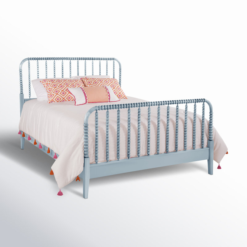 Lind Island Spindle Bed, Sea Glass, Queen