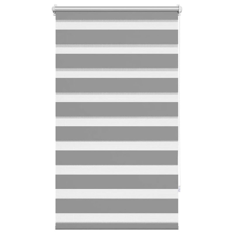 Semi Sheer Roller Blind, Grey, 90cm W x 150cm L