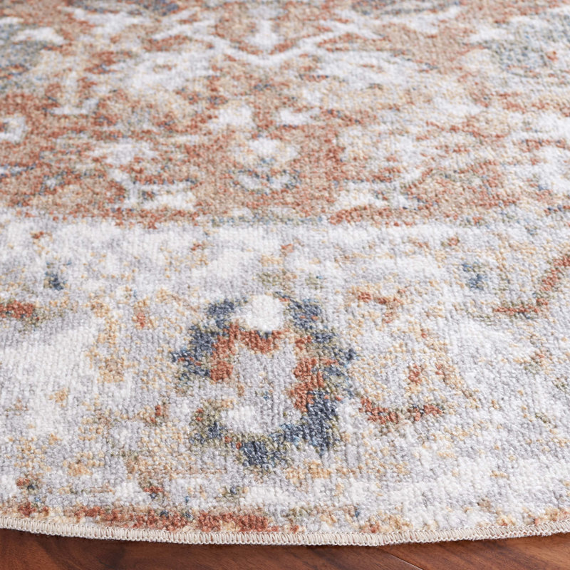 Stantonsburg Performance Machine Washable Oriental Rug, Round 6'7"
