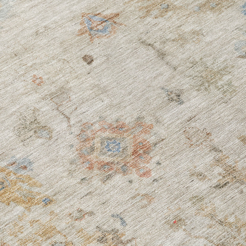 Machine Washable Indoor/Outdoor Emelia ACN2301 Global Rug, Rectangle 1'8" x 2'6"