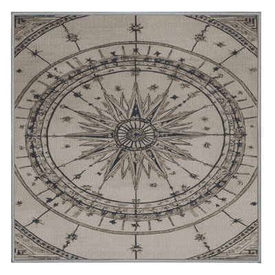 Washable Star navigation patterns Nautical Area Rug
