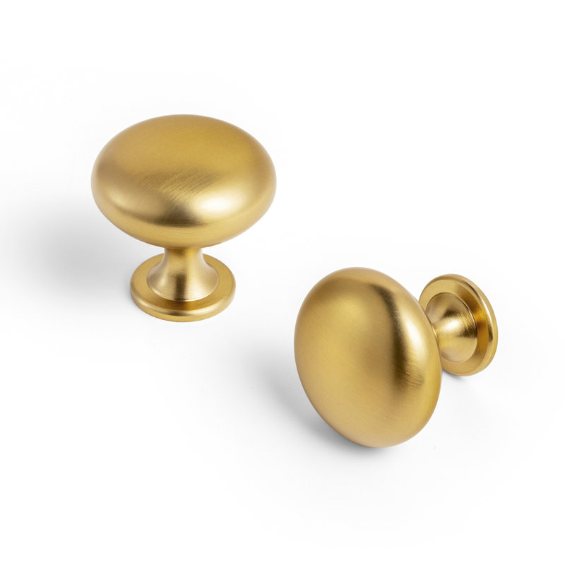 Poignée champignon 1,18 po de diamètre, Cuivre brossé mat, 1.18"