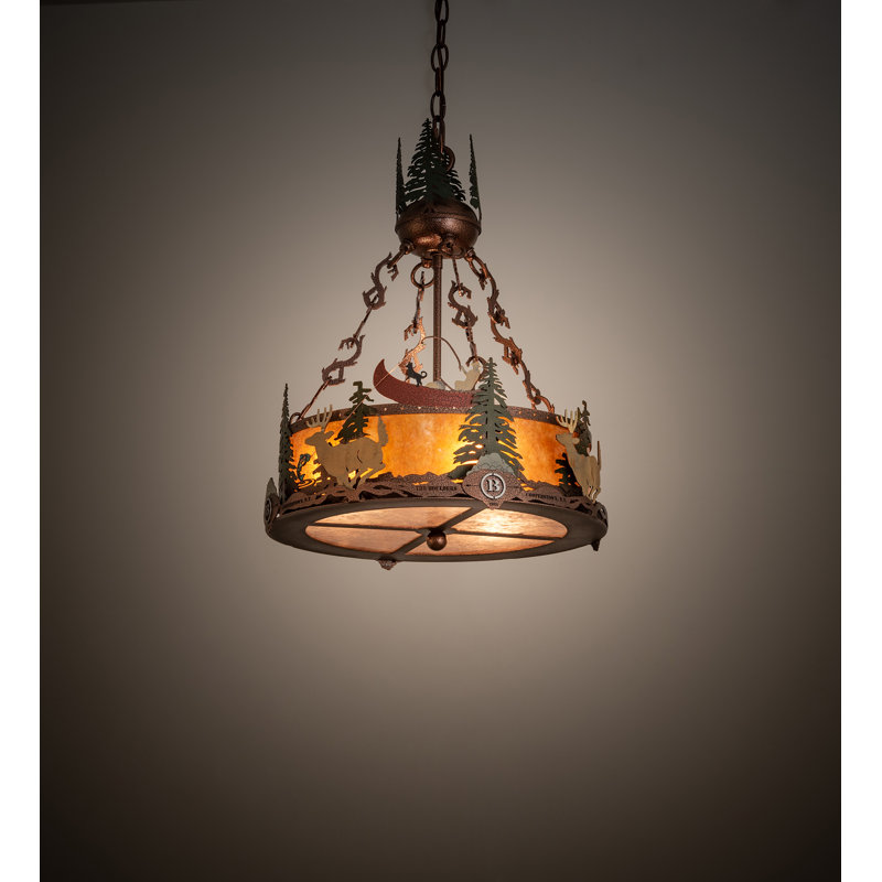 Rustic Lodge 3 - Light Chandelier