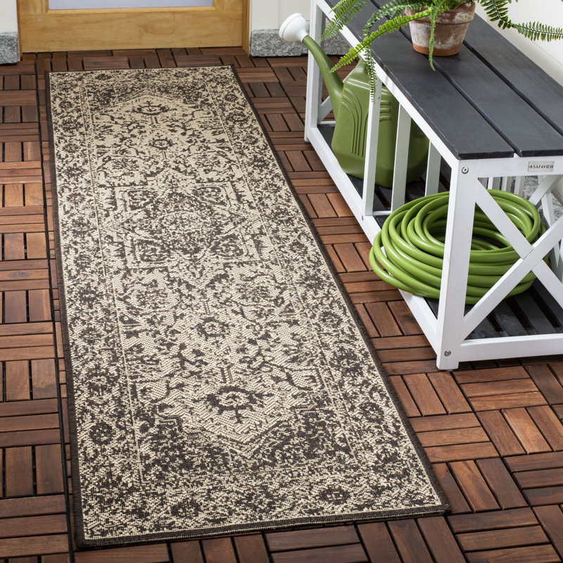 Tapis oriental intérieur / extérieur Adler Performance, Tapis de couloir 2 pi 2 po x 8 pi