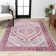 Boho Cottage Medallion Red/Ivory Rug
