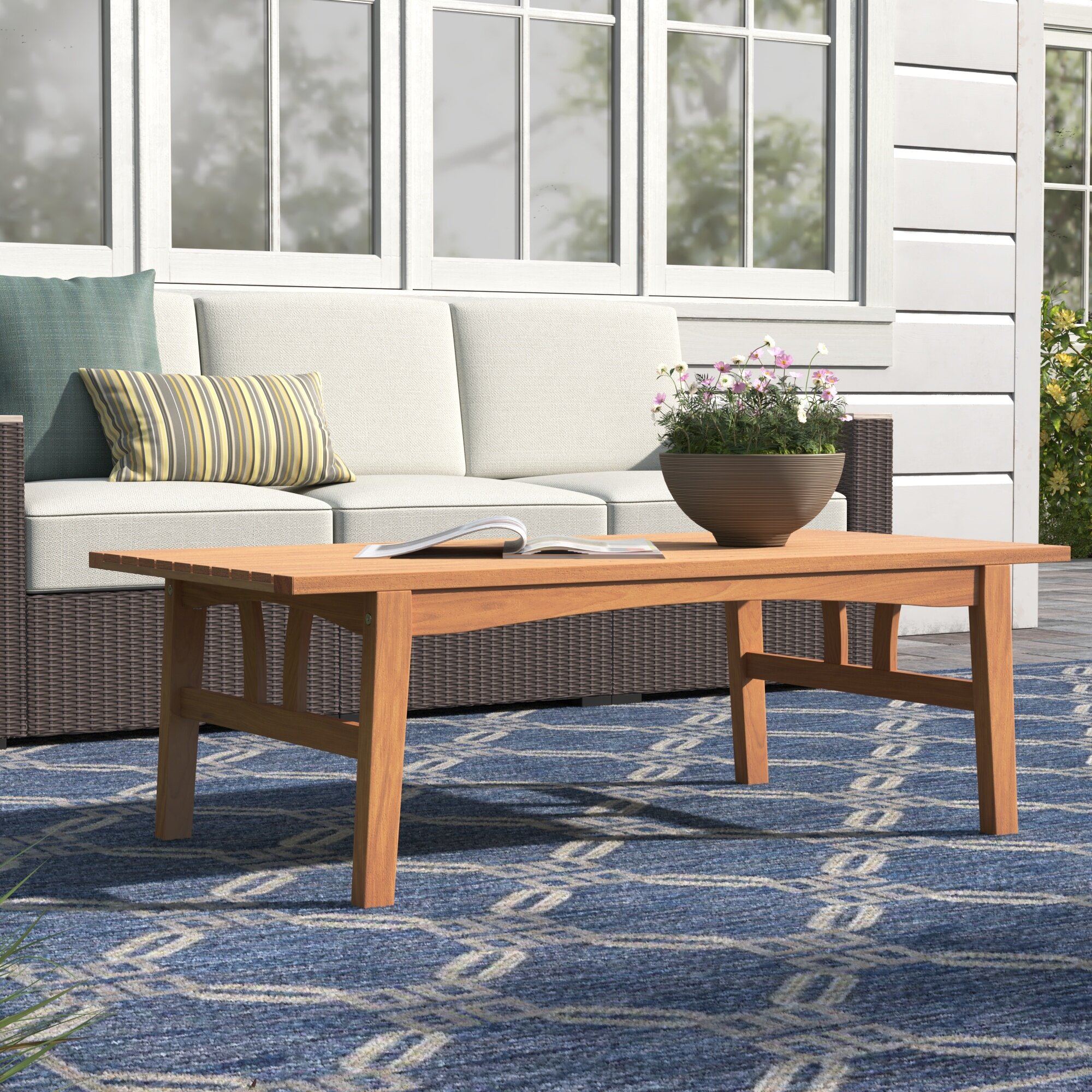 Eucalyptus outdoor 2024 coffee table