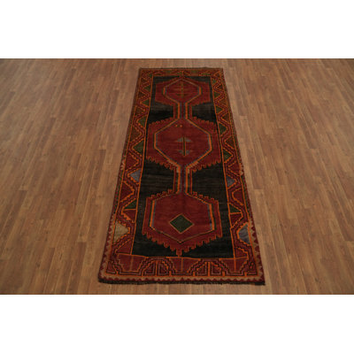 Tapis de couloir traditionnel tribal à motif géométrique