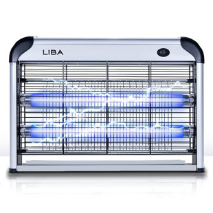Liba Electric Bug Zapper Indoor Insect Killer, 2800V Mosquito & Fly Killer With Easy-Clean Tray & 2 Replacement Bulbs