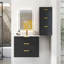 Armoire flottante murale 24 po avec armoire latérale, meuble-lavabo rectangulaire, petit lavabo de salle de bain avec trou de robinet simple et trop-plein, armoire de salle de bain moderne avec lavabo en céramique-1041618040