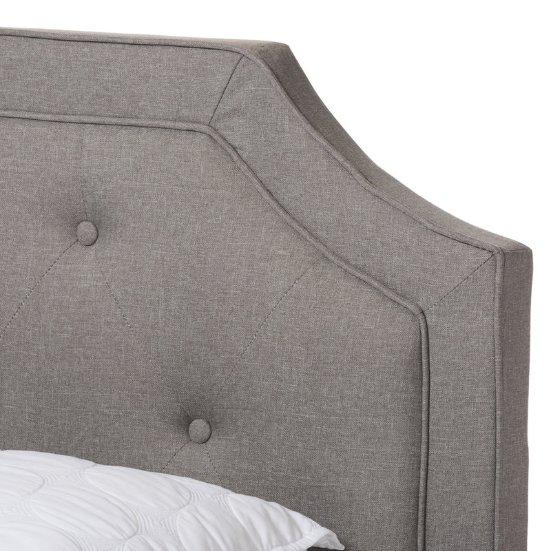 Amidon Upholstered Standard Bed, Gray, King