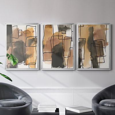 " Retro Vibe I " 3 - Pieces Painting Print
