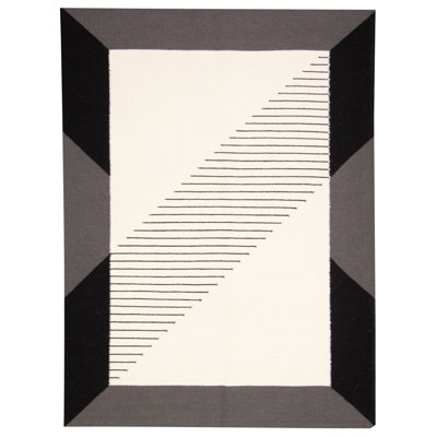 Wool Abstract Indoor Rug