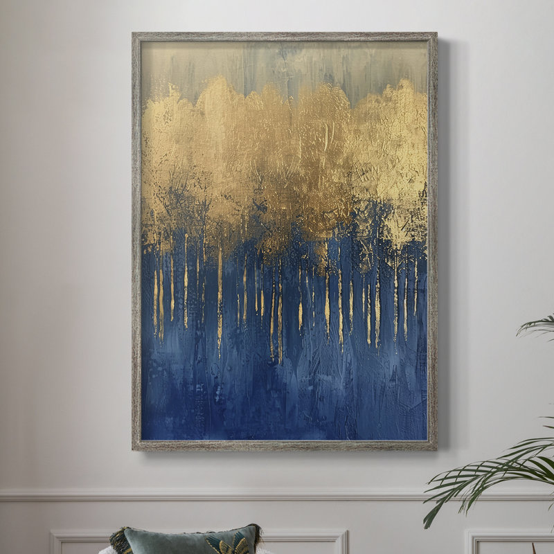 ABSTRACT Series III, reproduction encadrée - bois massif, H 30 po x l 24 po