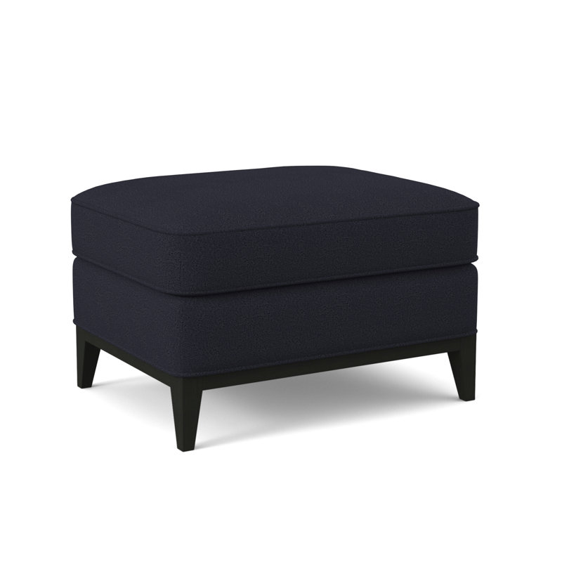 Repose-pieds Sonoma, Espresso, 100% polyester bleu marine de Venise