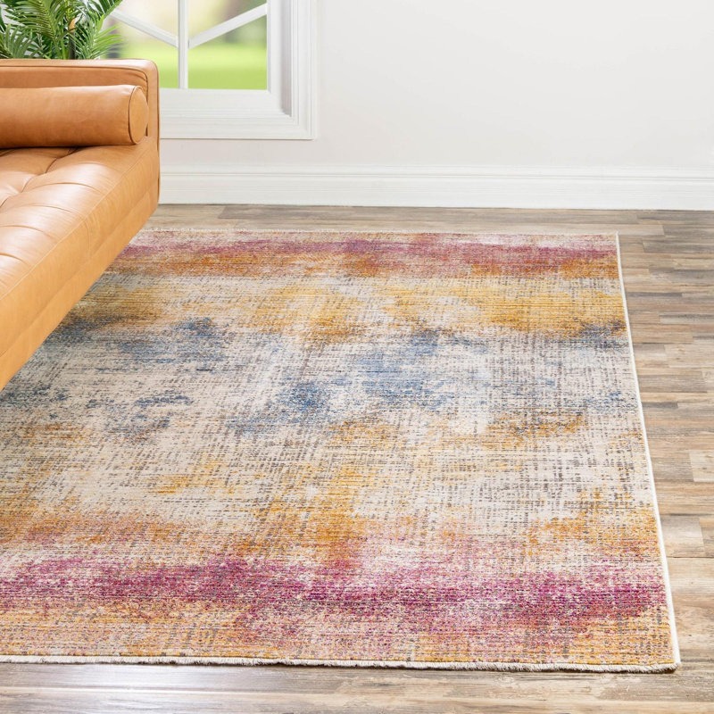 Laquin Abstract Indoor Rug, Rectangle 7'10" x 9'8"