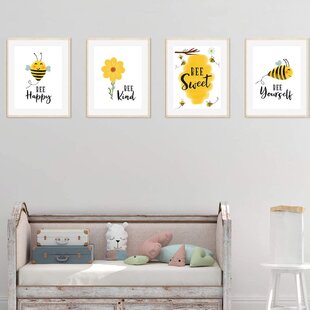 3D 7x7 Bumble Bee Paper Wall Decor , What Will It BEE, Nursery