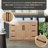 Cicero 48" Single Bathroom Vanity with Grain Engineered Stone Countertop without Mirror