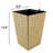 Hand Woven Self-Watering Planters - 2 Pack. Brown. . Easy Assembly. 7"X7"X7.8" And 9.4"X9.4"X13.8". Water Level Indicator 2 Square . Brown Color. Protected, Frost . To Assemble. 7"X7" & 9.4"X9.4".-603983993