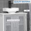 Armoire sous le lavabo avec portes, meuble-lavabo avec tablettes réglables