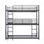 Lit simple en bois avec lit gigogne simple, gris-1369025357