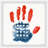 " American Flag Handprint " Painting Print-51961040