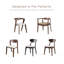 Chaises d'appoint en bois massif Rozella