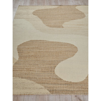 Pompano flatweave Wool/Jute Ivory/Beige Area Rug