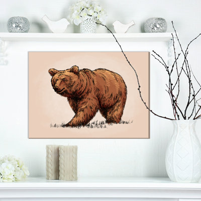 Couleur, gravier isolé, grizzly - impression