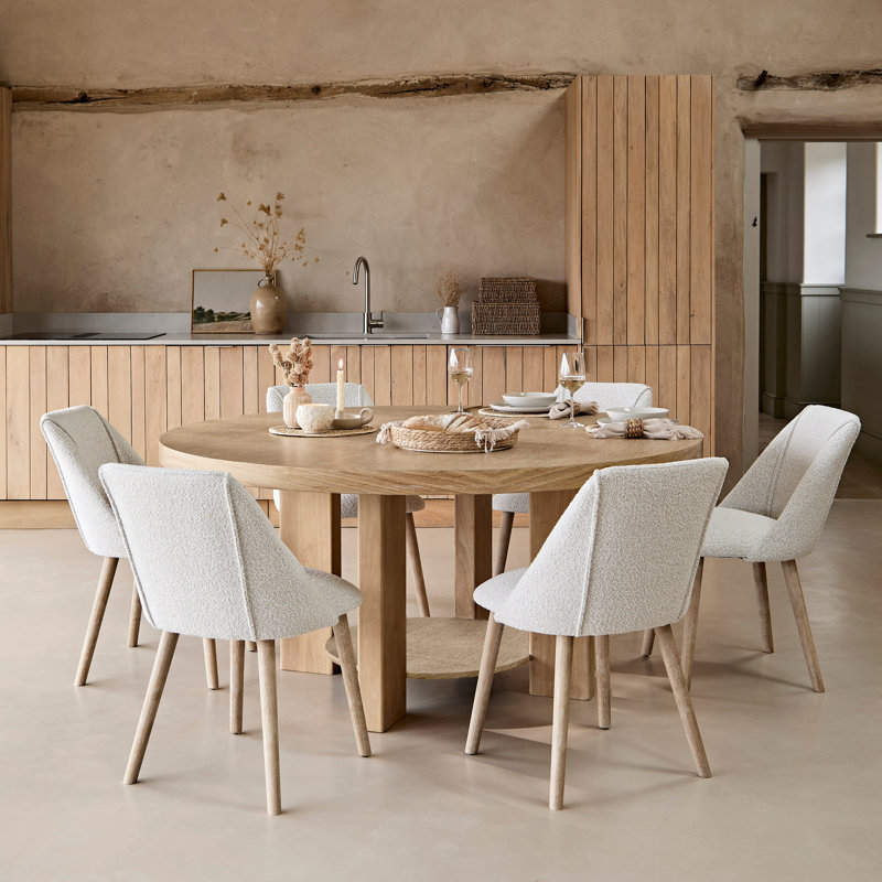 Dining Set, 6-Seater, Oat