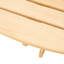 Table de pique-nique extérieure pour 6 personnes avec 3 bancs intégrés et trou pour parasol - Idéale pour jardin, cour ou terrasse - Résistante aux intempéries - Bois naturel robuste - Trou pour plus de détente
