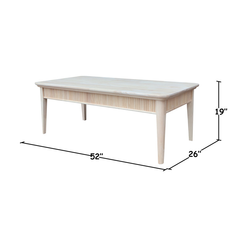 Haven Coffee Table, Unfinished