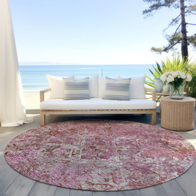  Mahaney Indoor/Outdoor Area Rug with Non-Slip Backing