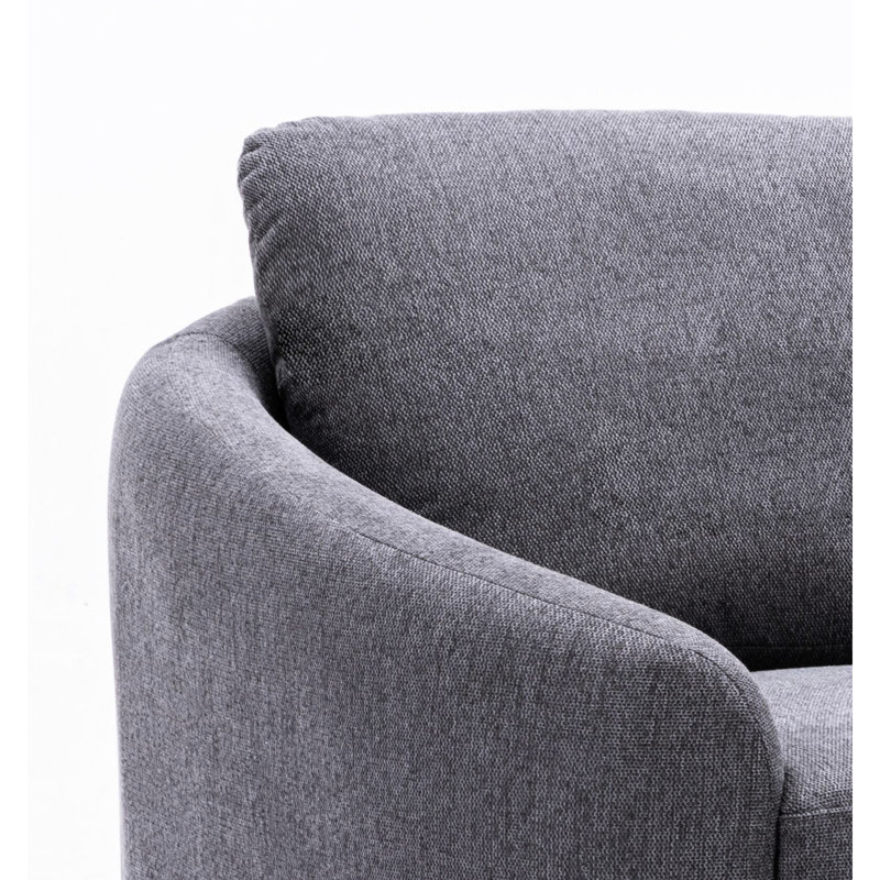 Lin chic gris avec assise et finition élégante et élégante